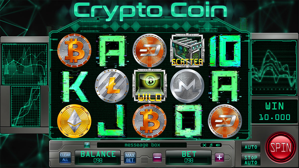 Crypto Coin Themed online slot machine for SALE. BitCoin ...